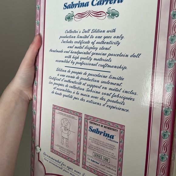 - Special Edition Sabrina Porcelain Doll 1998 doll - Picture 5 of 5